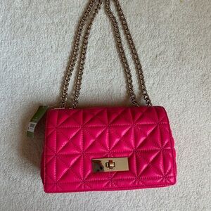 Kate Spade Quilted Pink Chain Shoulder Bag